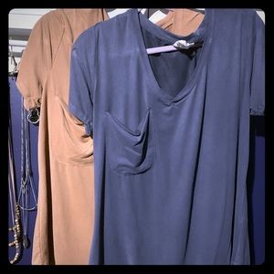 V Neck velour tee’s
